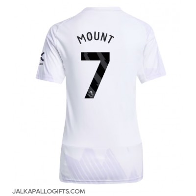 Manchester United Mason Mount #7 Vieraspaita Naiset 2025-26 Lyhythihainen Manchester United Mason Mount #7 Vieraspaita Naiset 2025-26 Lyhythihainen